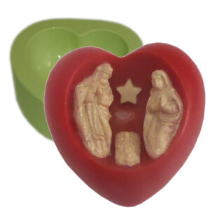 Molde Coração Presépio Pequeno