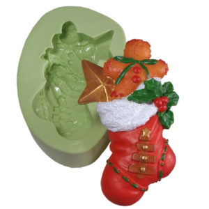 Molde Meia de Natal com Presentes 