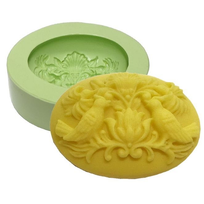 Molde Oval Pássaros