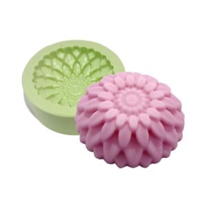 Forma de Silicone Crisântemo Estilizado