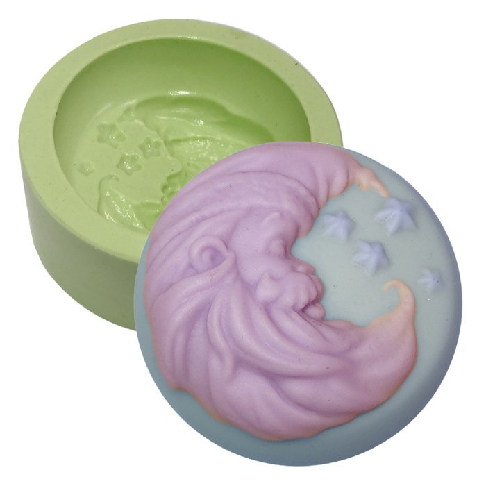 Forma de Silicone Redondo Noel Lua