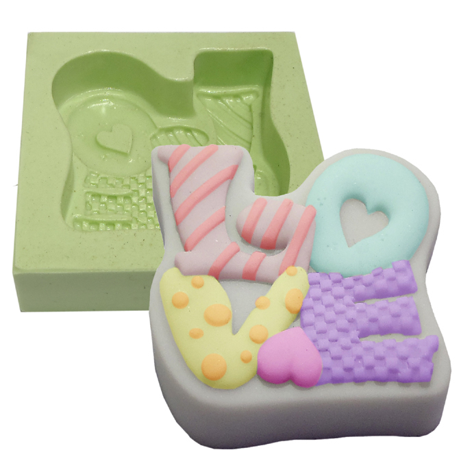 Forma de Silicone LOVE