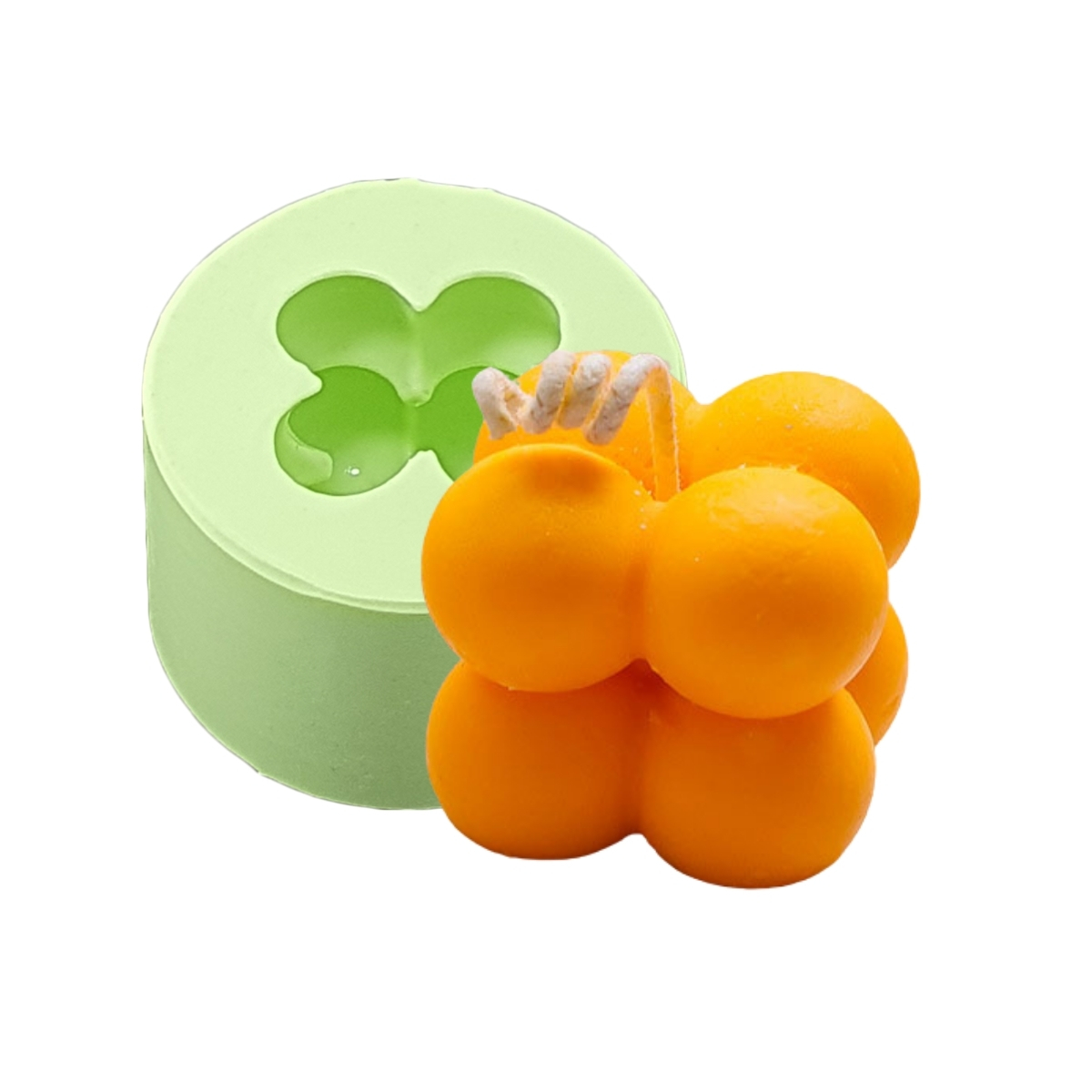 Molde Cubo Bolinhas Mini