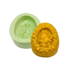 Molde Ovo Com Coelho E Cenoura